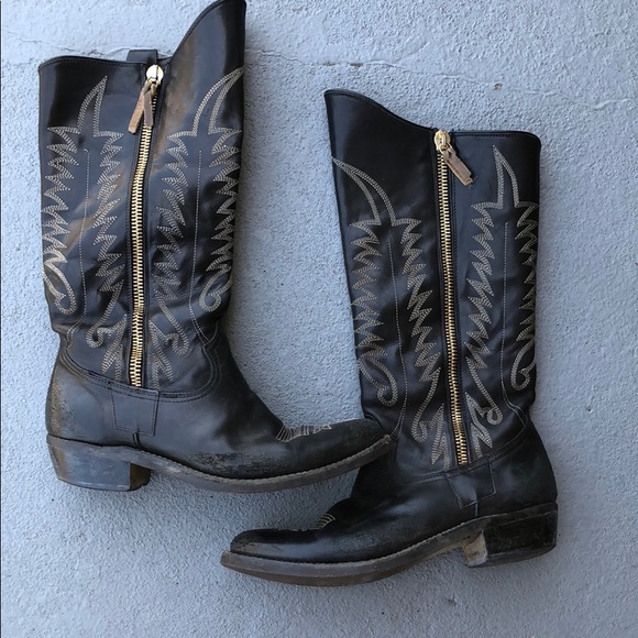 golden goose black boots